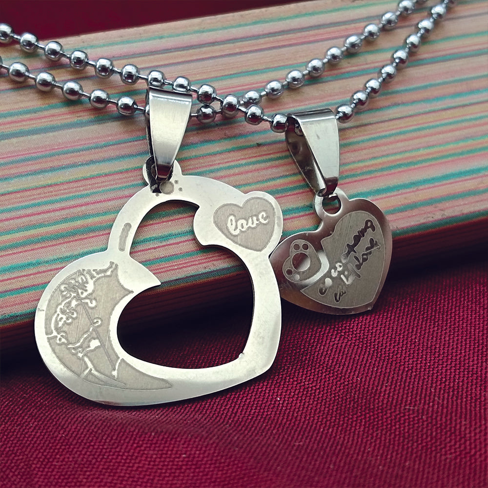 The99Jewel Heart Shape Love Chain Pendant- 1404888