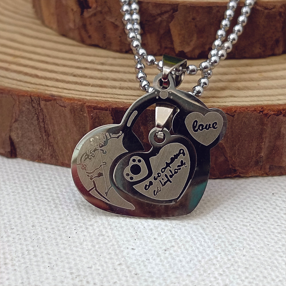 The99Jewel Heart Shape Love Chain Pendant- 1404888