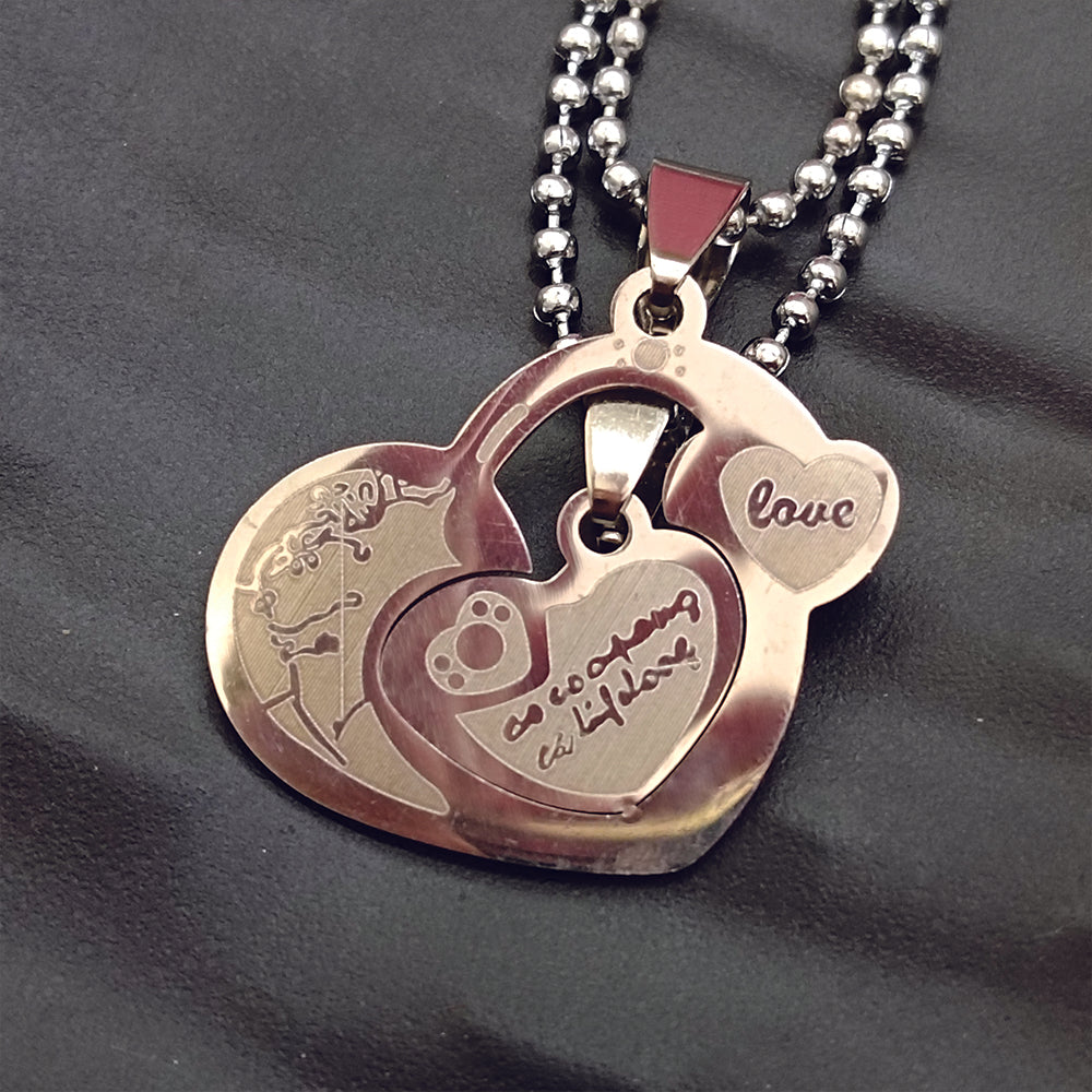 The99Jewel Heart Shape Love Chain Pendant- 1404888