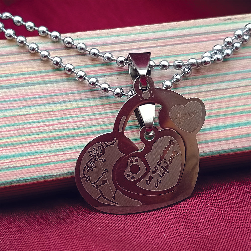 The99Jewel Heart Shape Love Chain Pendant- 1404888