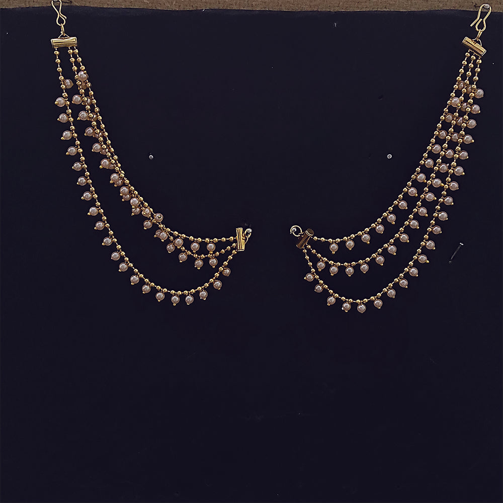 The99Jewel Gold Plated Three Line Kan Chain