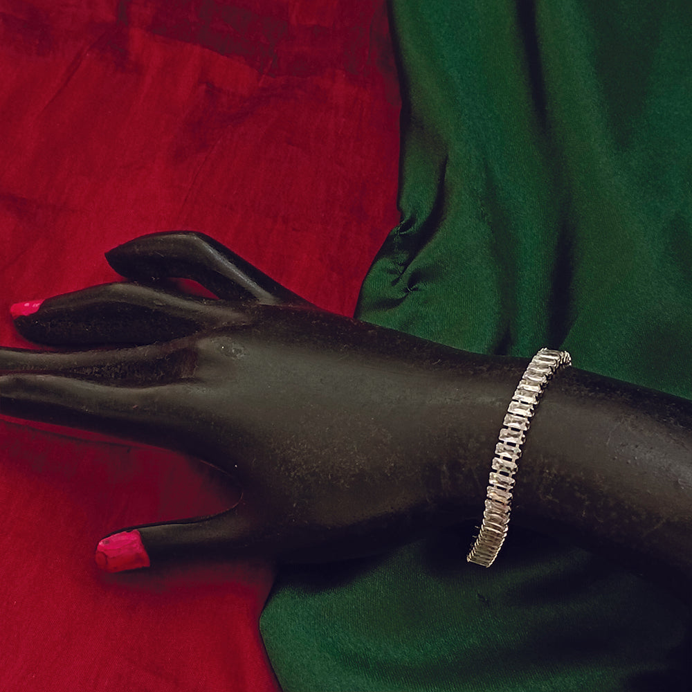 The99Jewel Silver Plated Crystal Stone Bracelet - 1404922SL