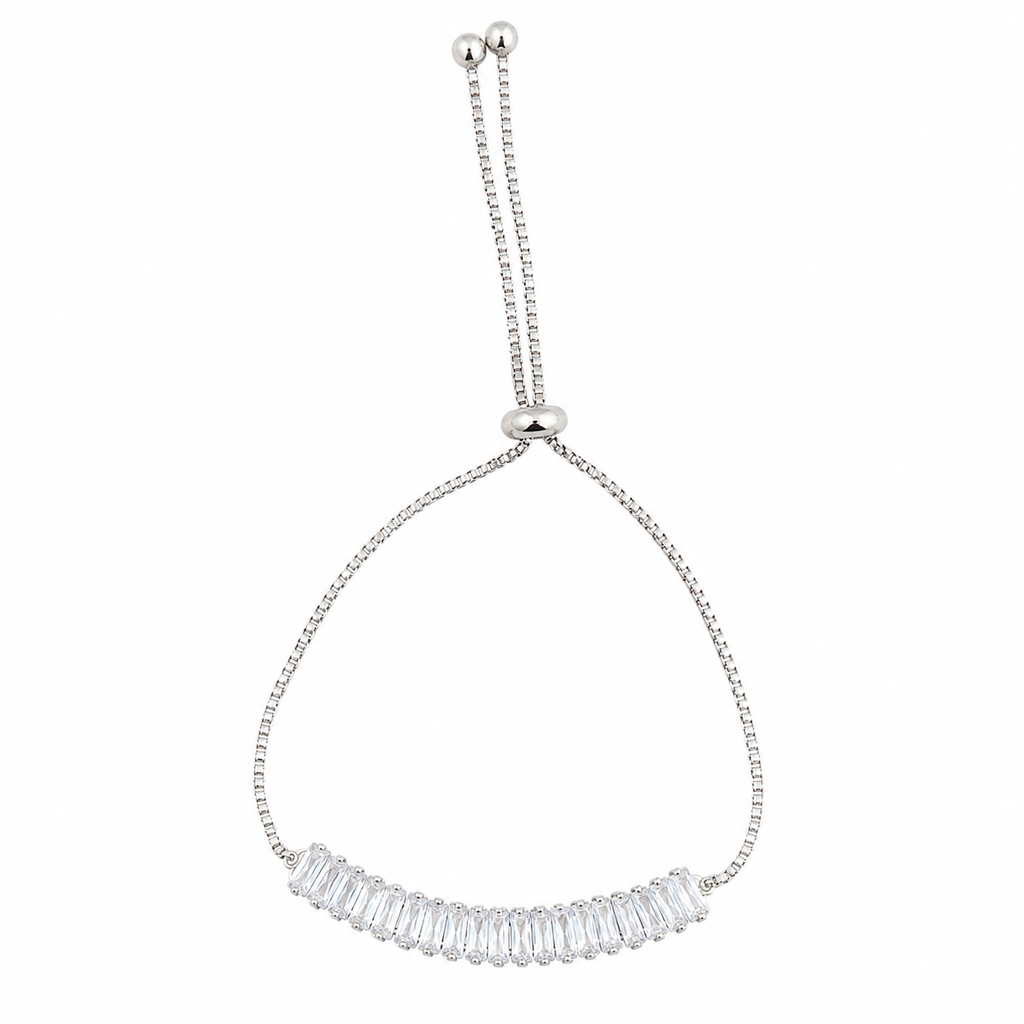 The99Jewel Silver Plated Crystal Stone Bracelet