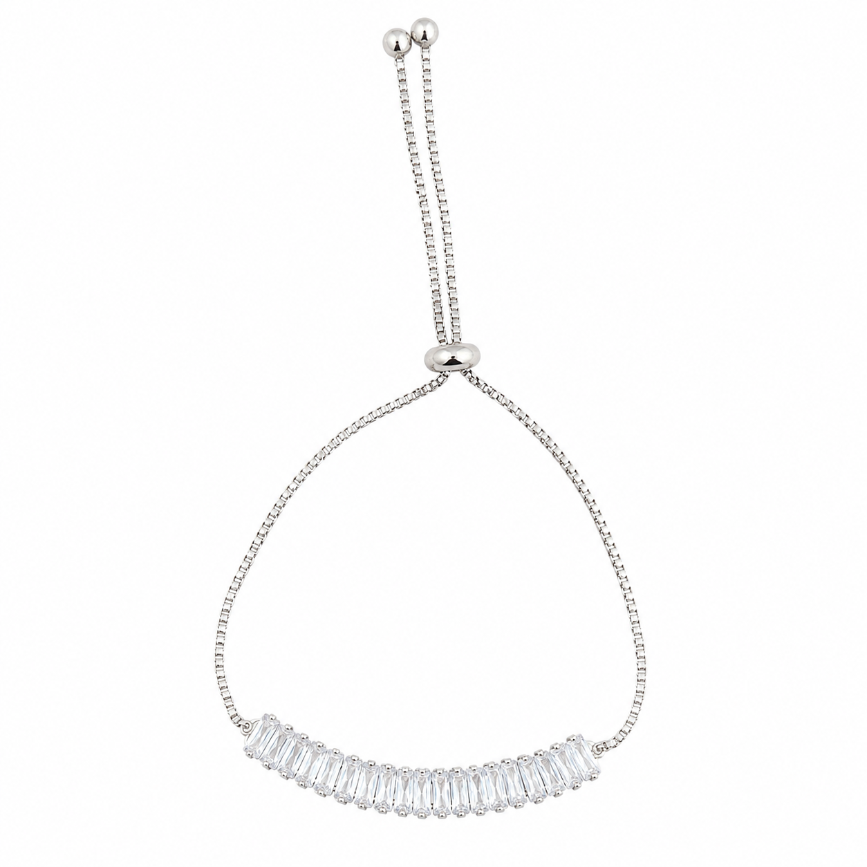 The99Jewel Silver Plated Crystal Stone Bracelet
