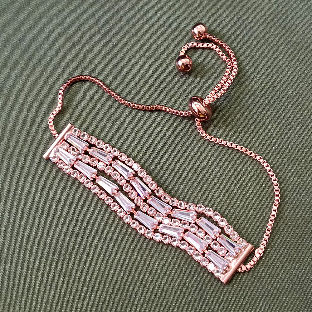 The99Jewel Elegant Adjustable American Diamond Bracelet