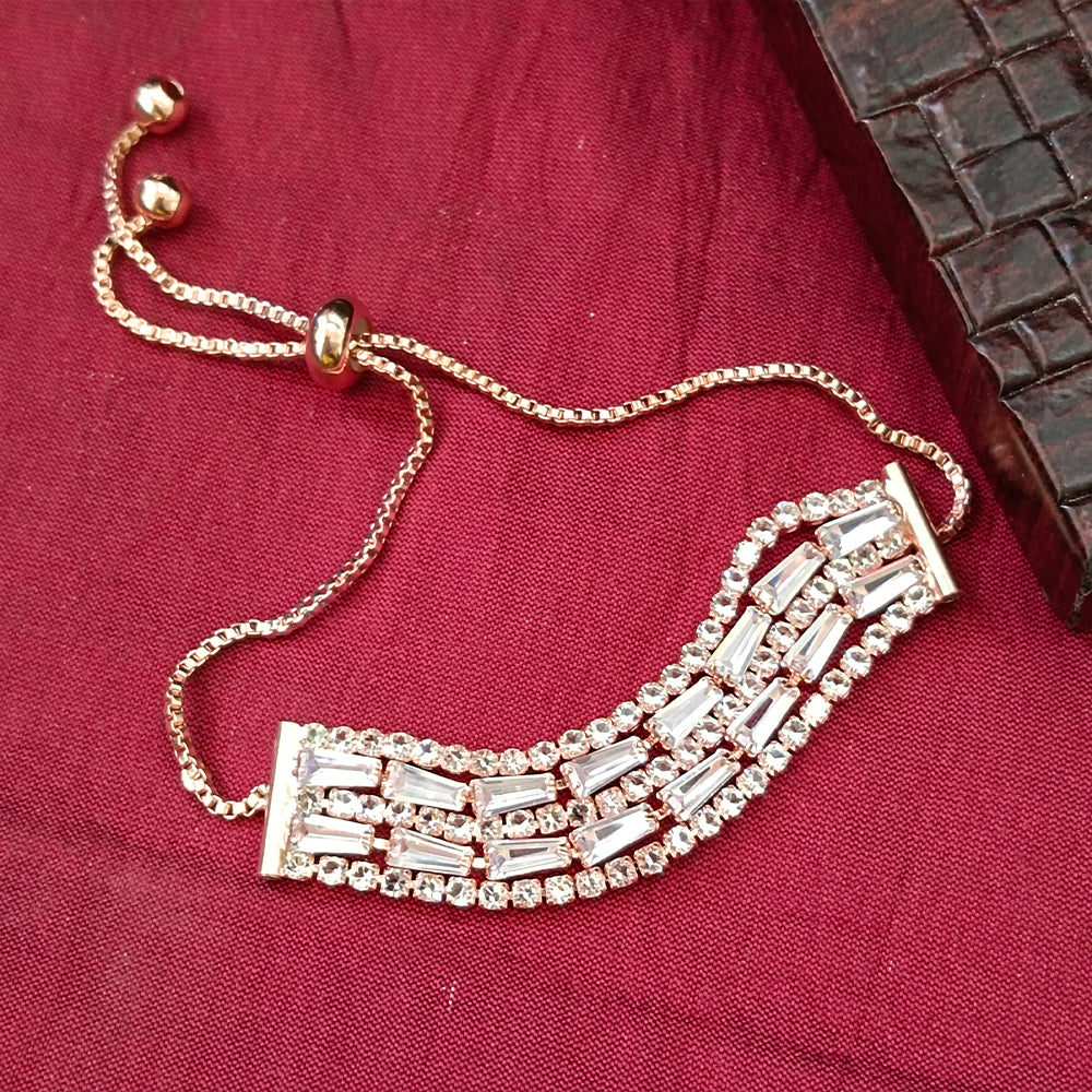 The99Jewel Elegant Adjustable American Diamond Bracelet