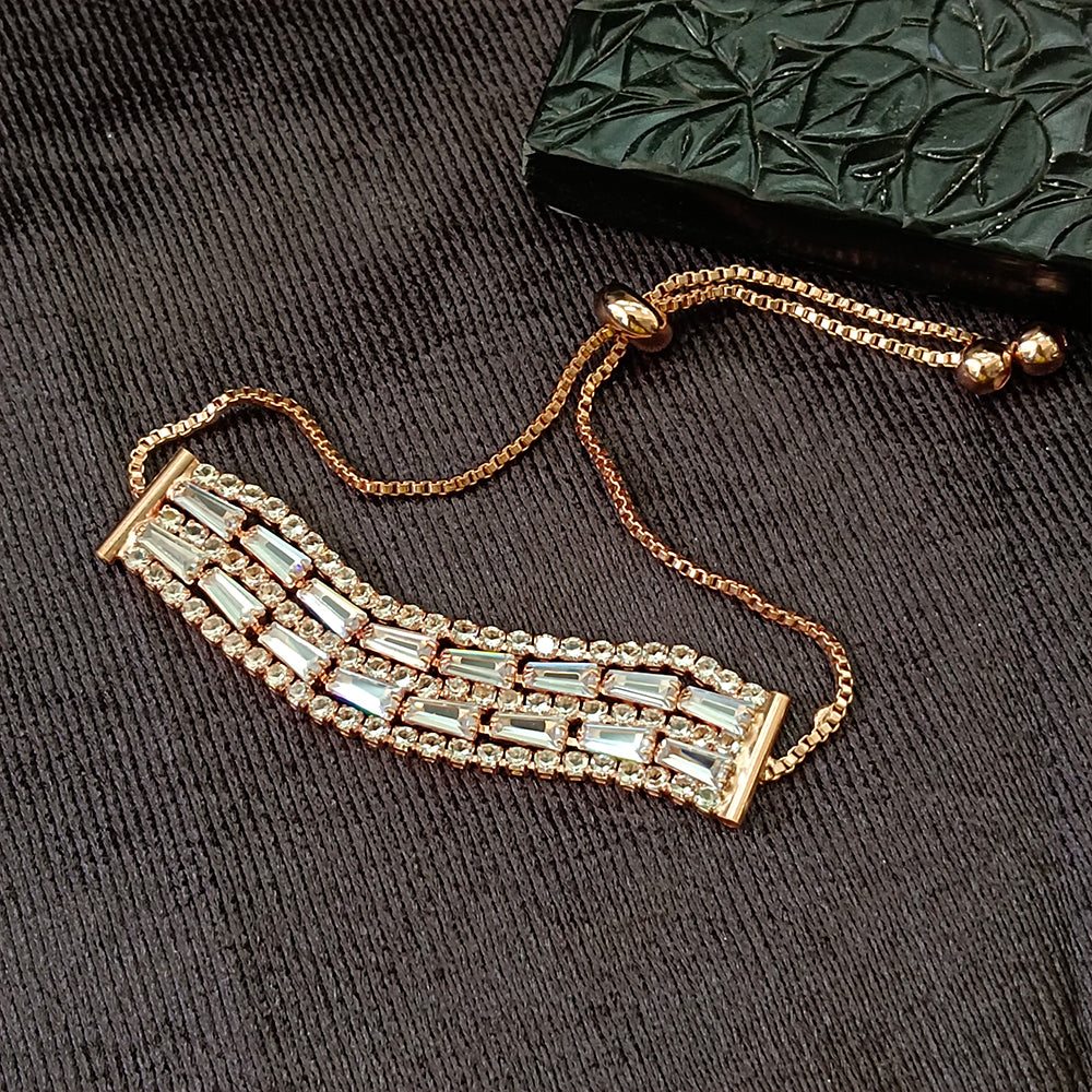 The99Jewel Elegant Adjustable American Diamond Bracelet 