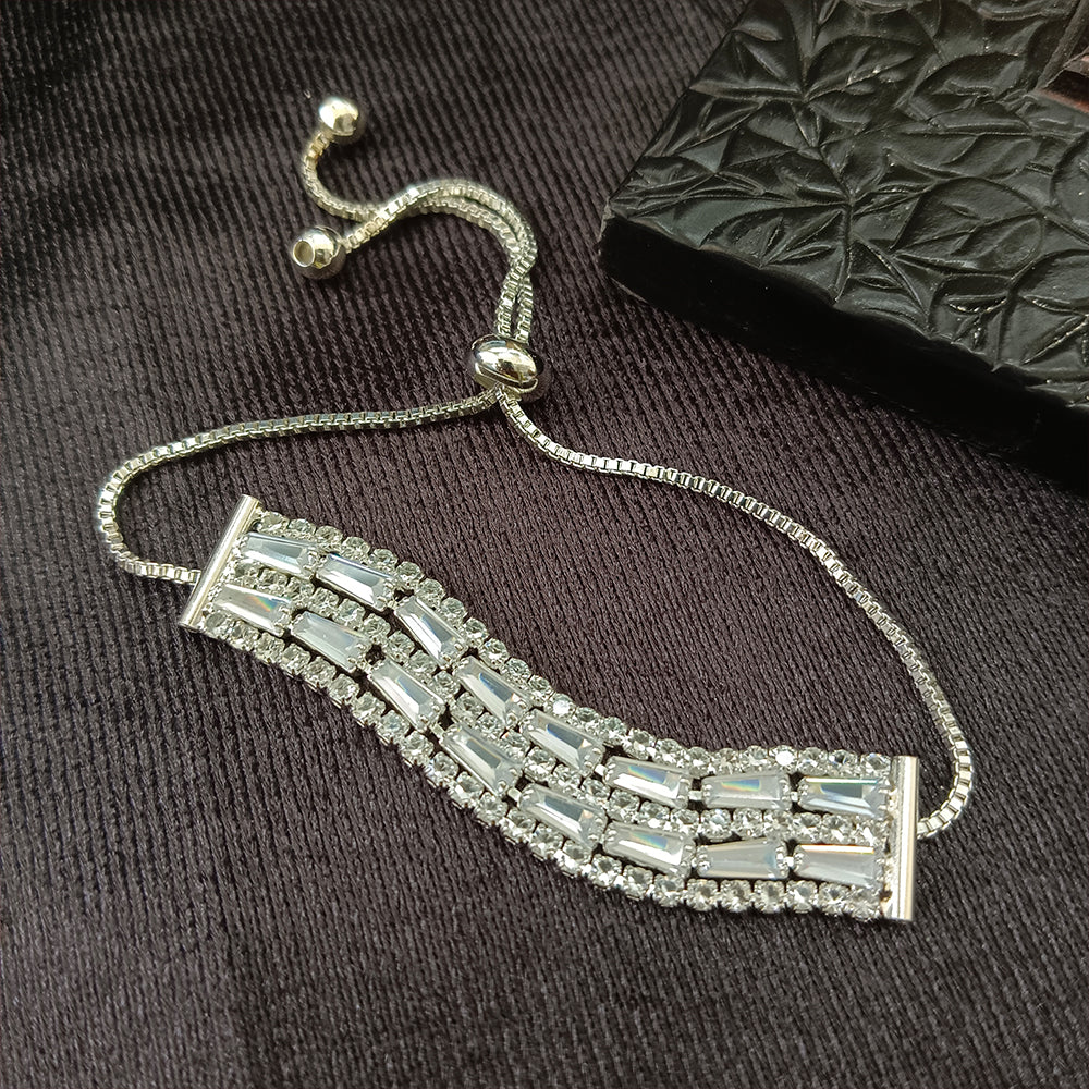 The99Jewel Elegant Adjustable American Diamond Bracelet
