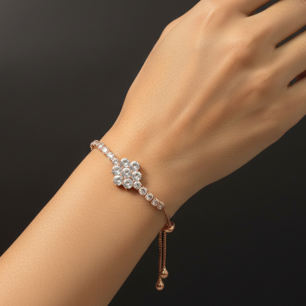 The99Jewel Elegant Adjustable American Diamond Bracelet