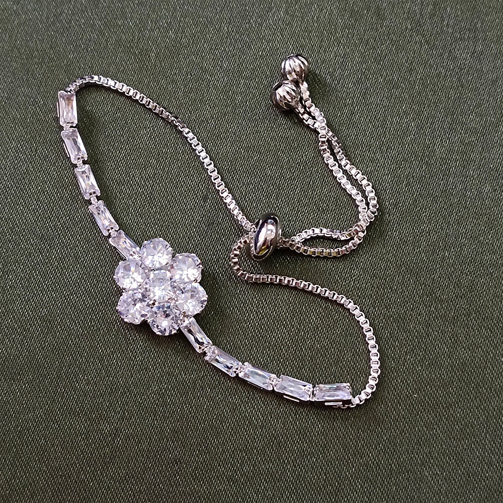 The99Jewel Elegant Adjustable American Diamond Bracelet