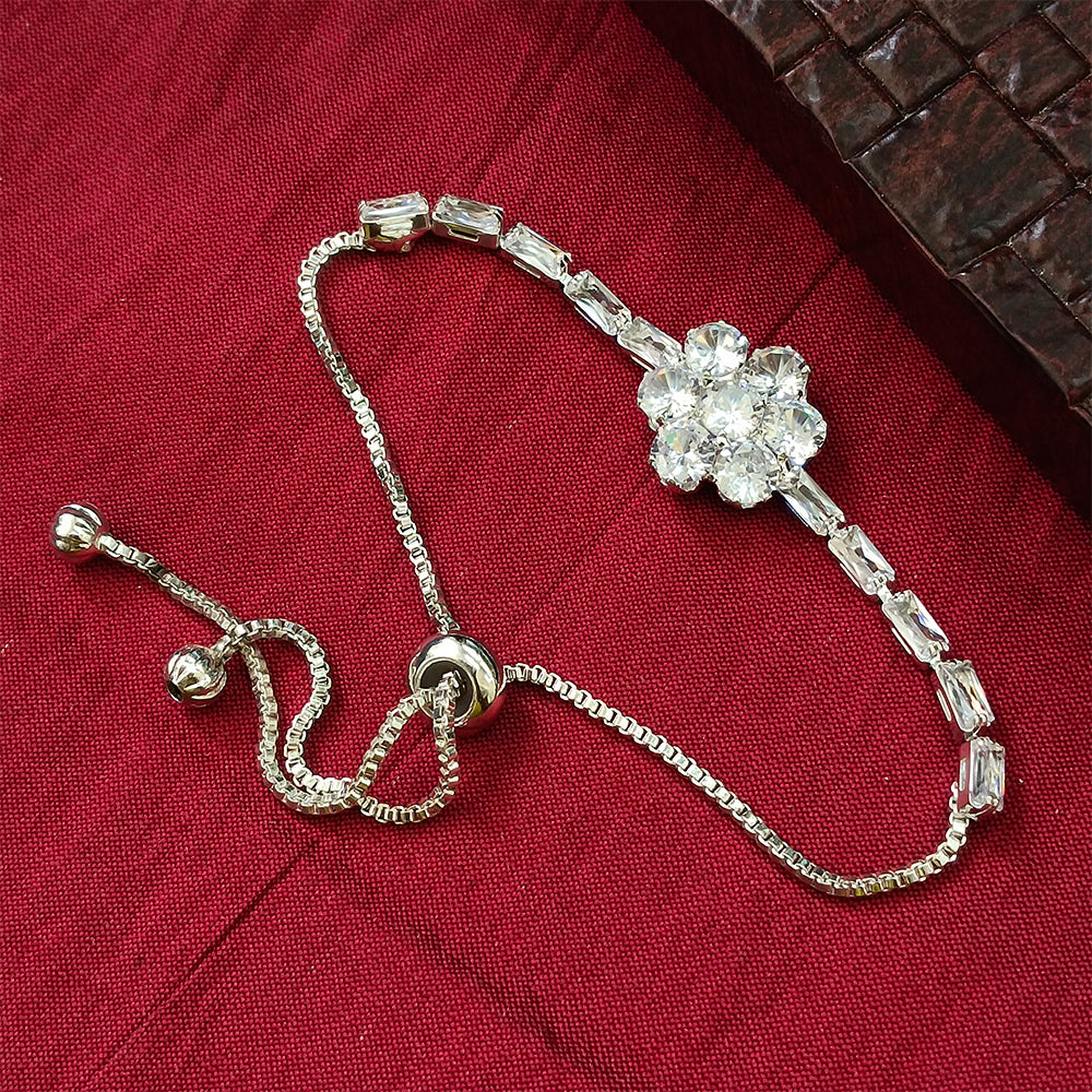 The99Jewel Elegant Adjustable American Diamond Bracelet