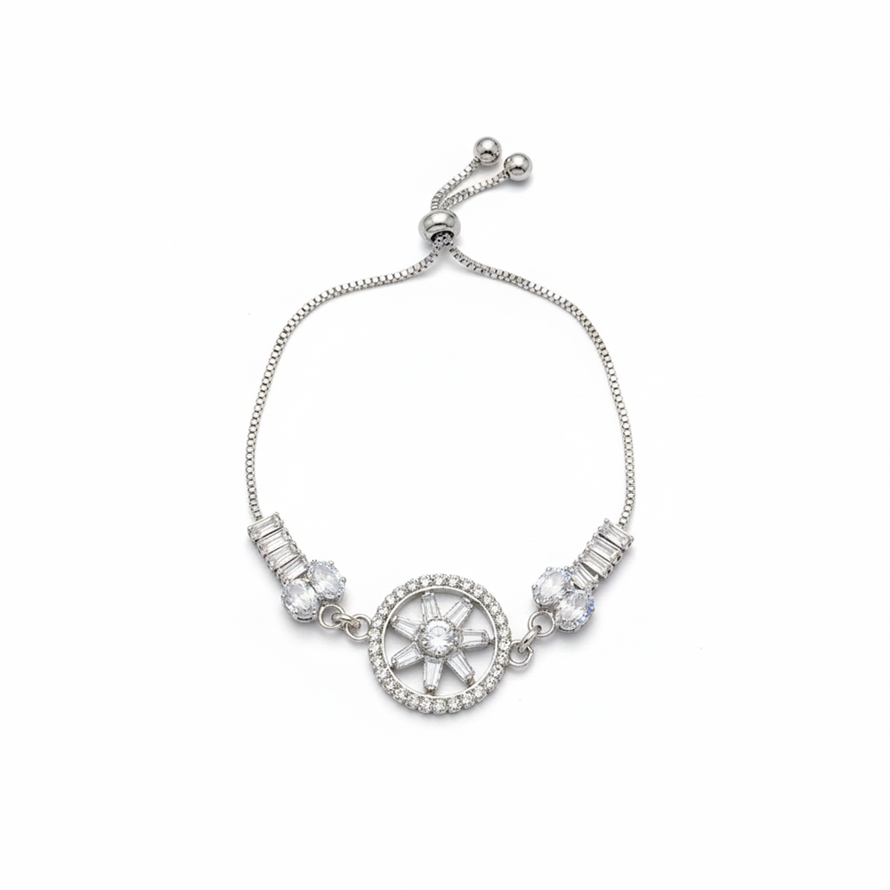 The99Jewel Elegant Adjustable American Diamond Bracelet
