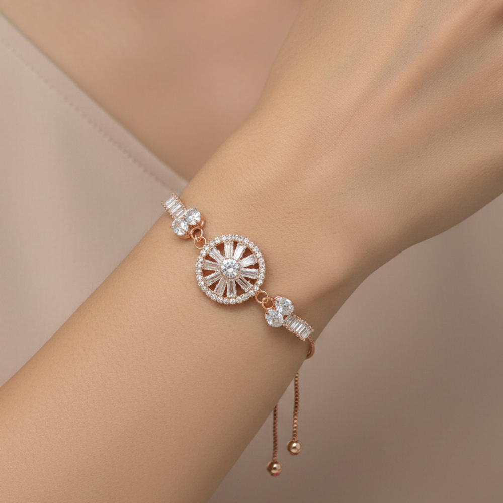 The99Jewel Elegant Adjustable American Diamond Bracelet 