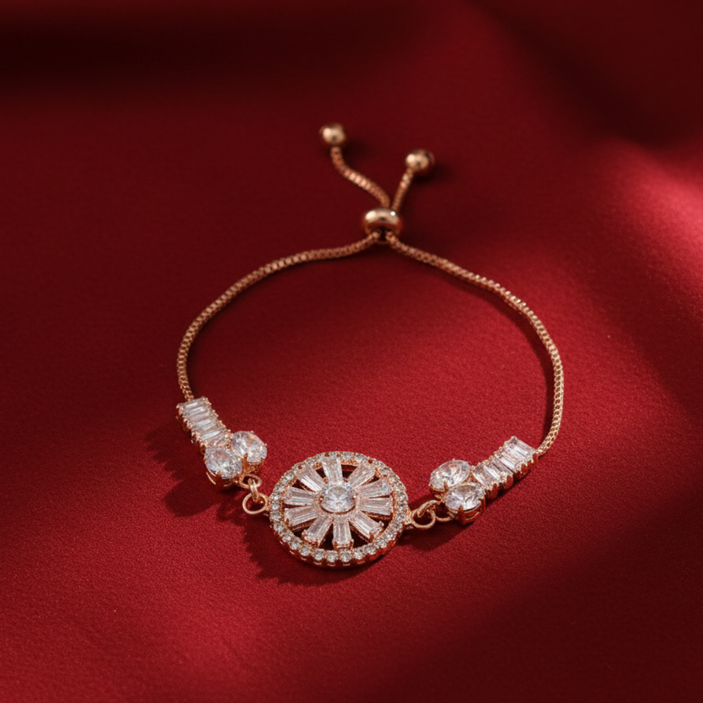 The99Jewel Elegant Adjustable American Diamond Bracelet