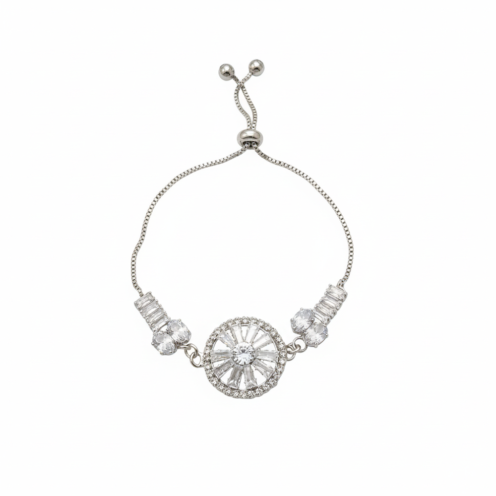 The99Jewel Elegant Adjustable American Diamond Bracelet
