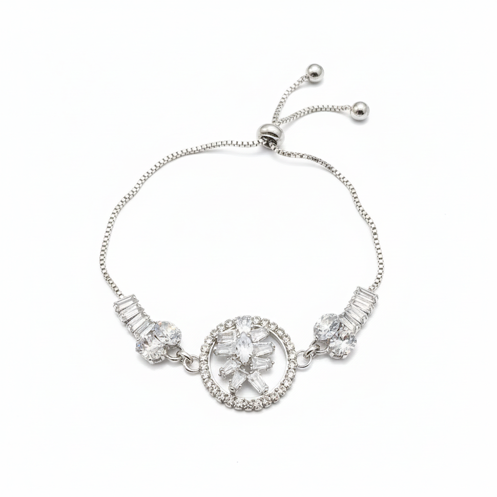 The99Jewel Elegant Adjustable American Diamond Bracelet
