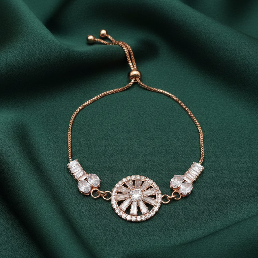 The99Jewel Elegant Adjustable American Diamond Bracelet 