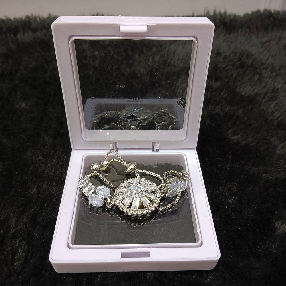 The99Jewel Elegant Adjustable American Diamond Bracelet