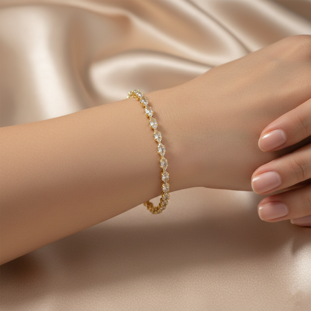 The99Jewel American Diamond Stylish Bracelet For Women And Girls