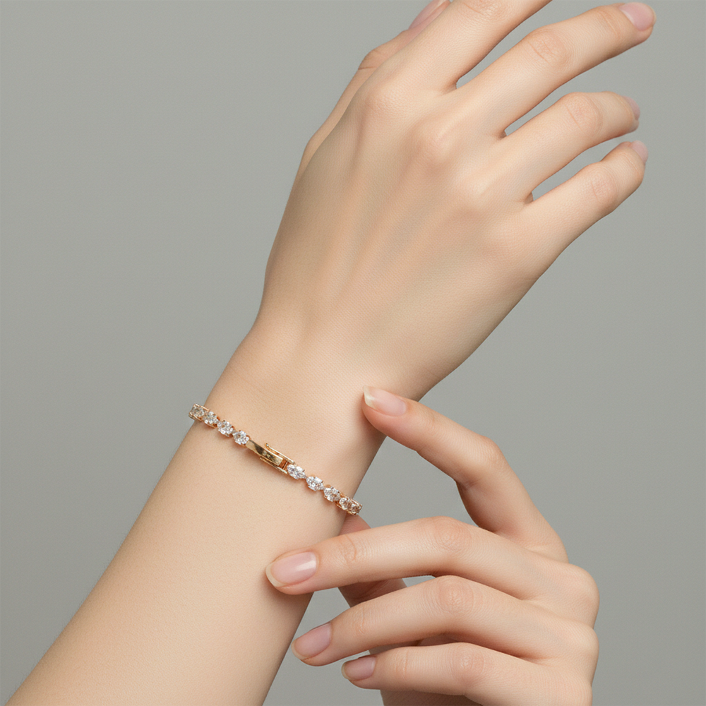 The99Jewel American Diamond Stylish Bracelet For Women And Girls