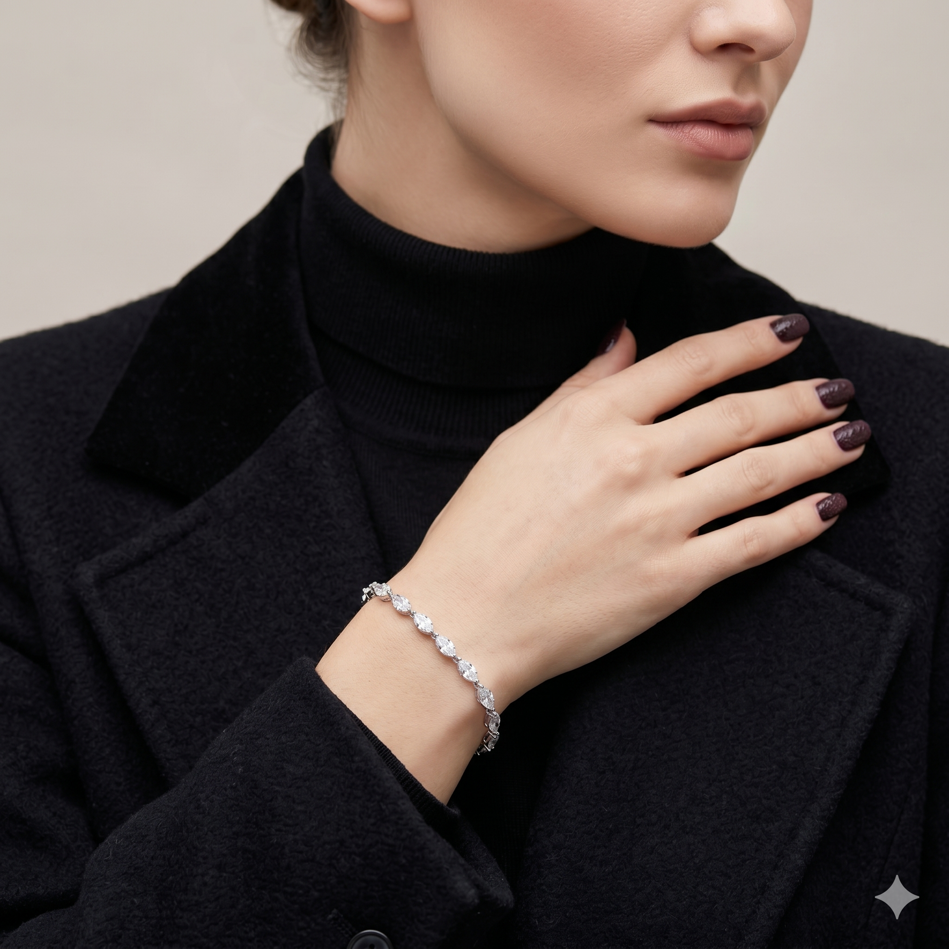 The99Jewel Silver Plated Crystal Stone Bracelet