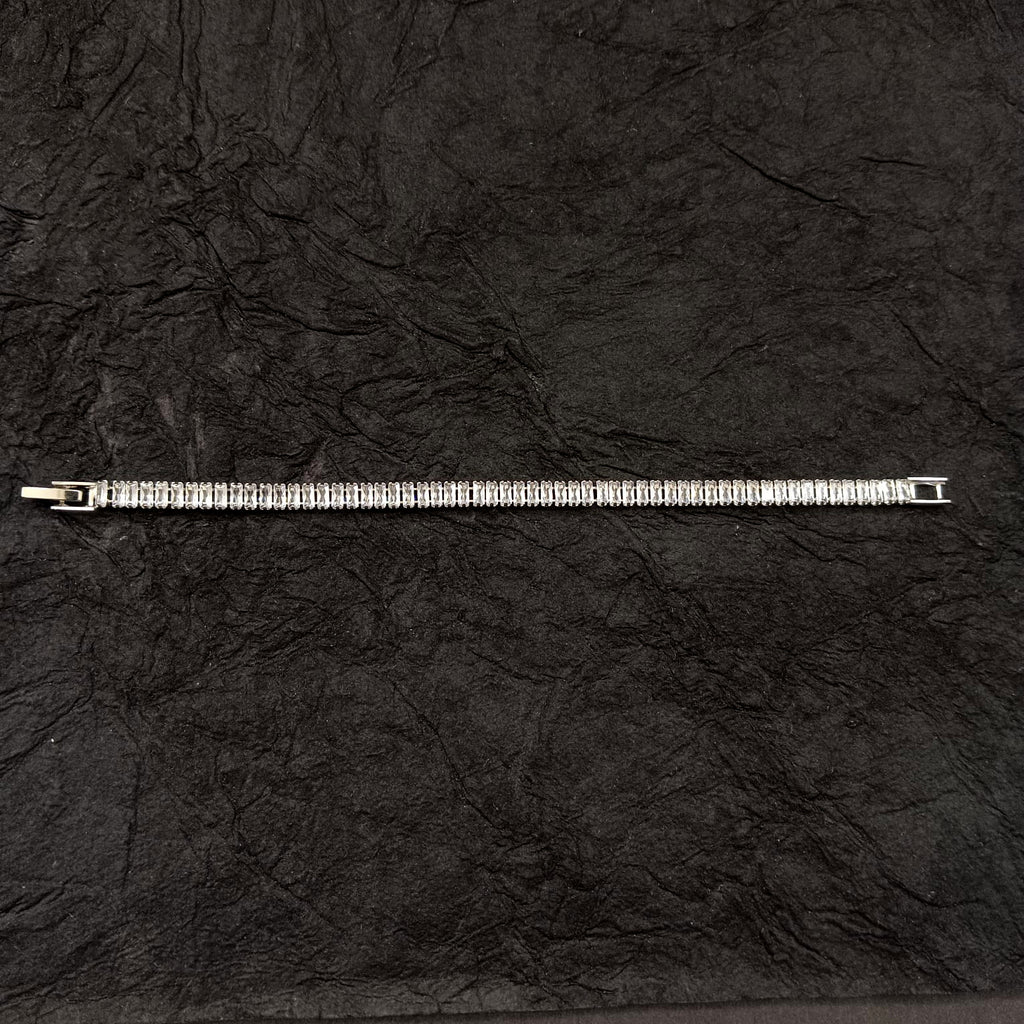The99Jewel American Diamond Silver Plated Bracelet