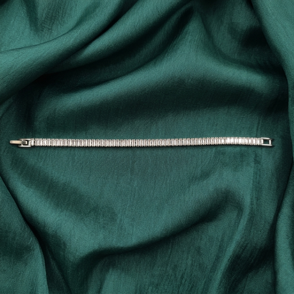 The99Jewel American Diamond Silver Plated Bracelet