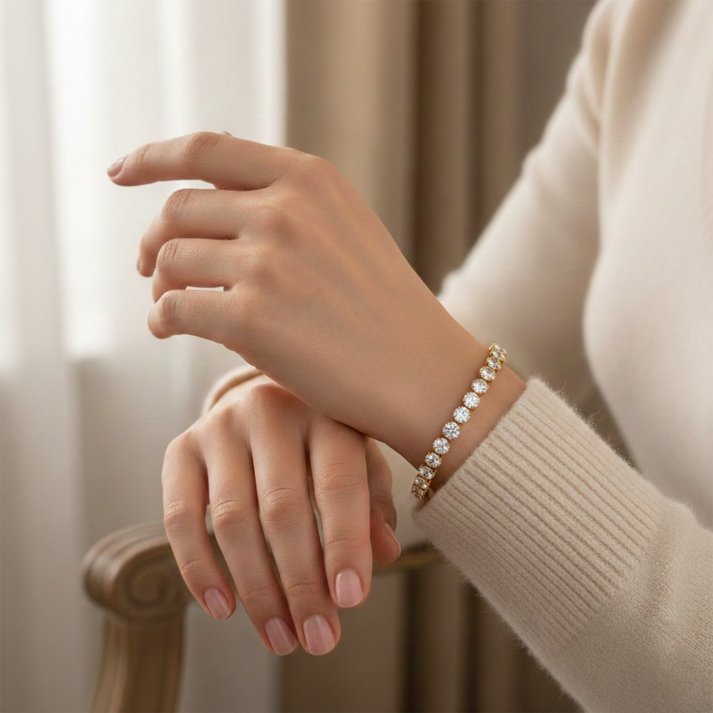 The99Jewel American Diamond Stylish Bracelet For Women And Girls
