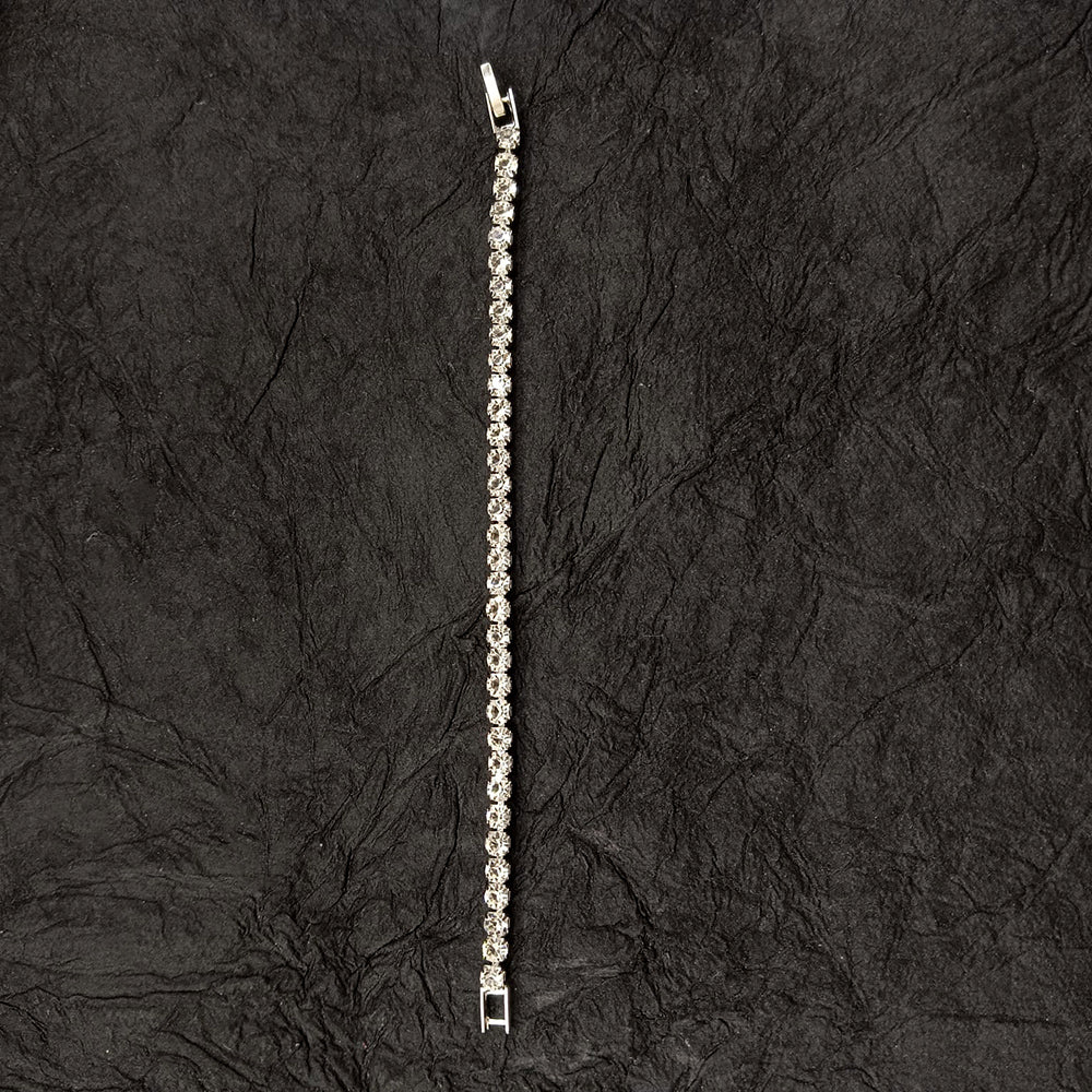 The99Jewel American Diamond Silver Plated Bracelet