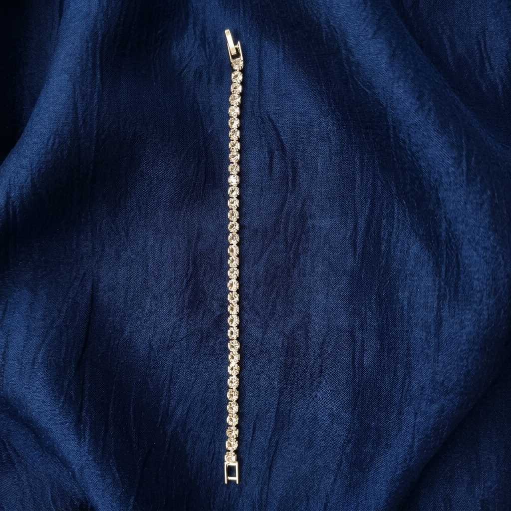 The99Jewel American Diamond Silver Plated Bracelet