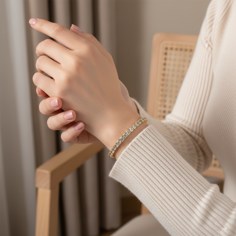 The99Jewel American Diamond Stylish Bracelet For Women And Girls