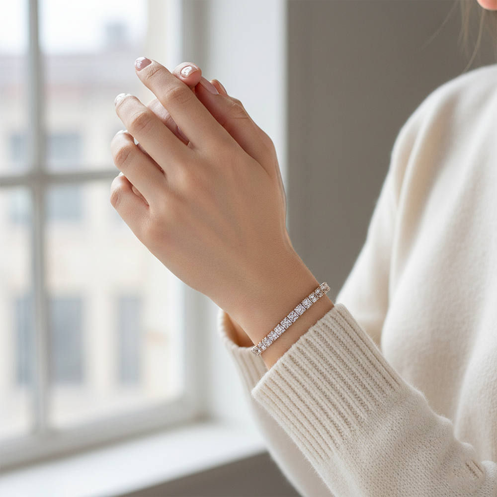The99Jewel American Diamond Stylish Bracelet For Women And Girls