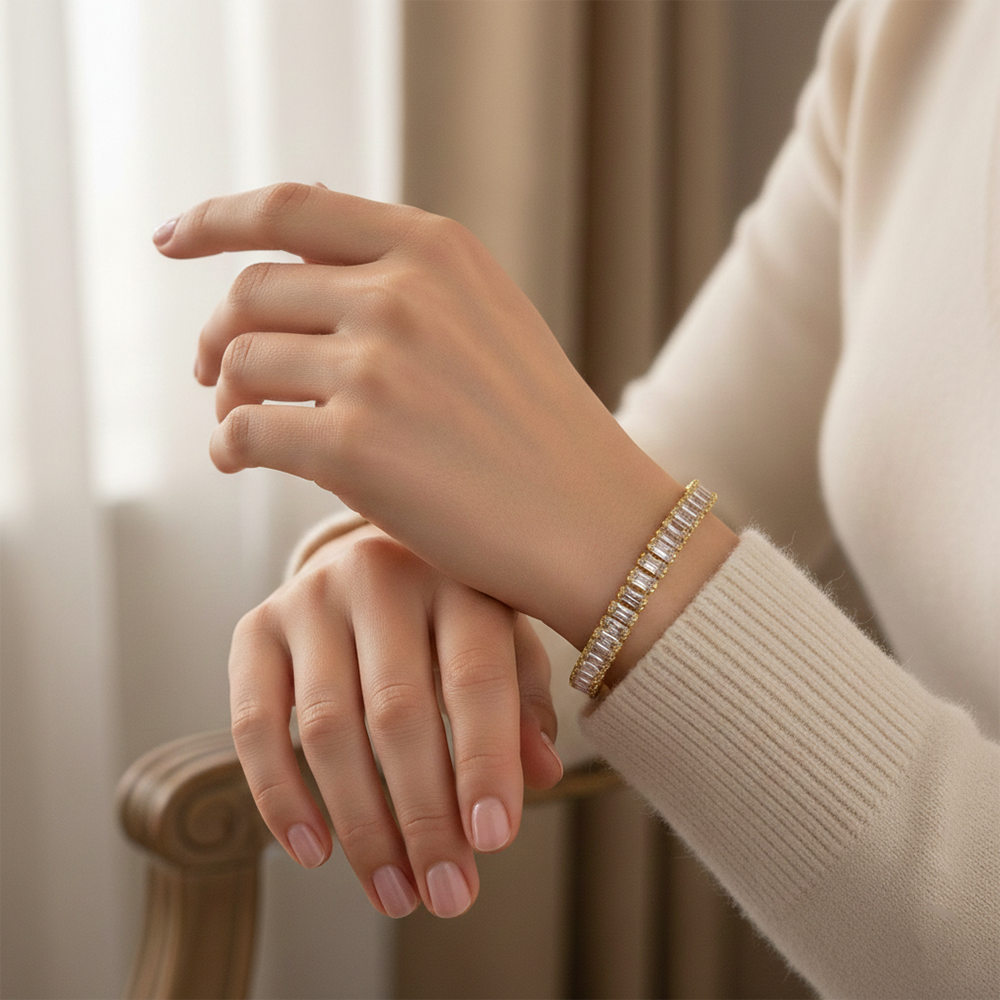 The99Jewel American Diamond Stylish Bracelet For Women And Girls