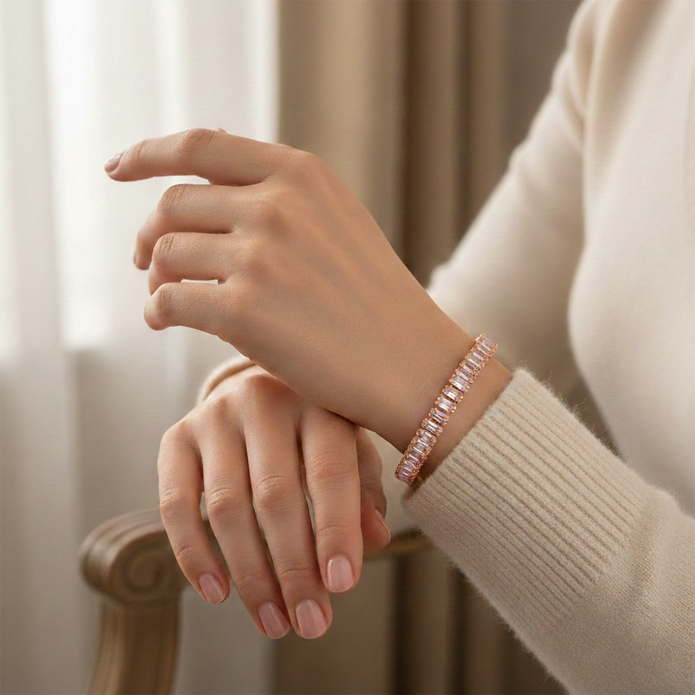 The99Jewel American Diamond Stylish Bracelet For Women And Girls