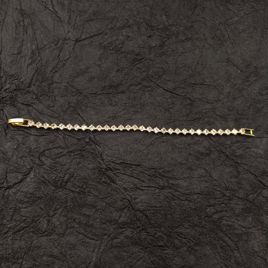 The99Jewel American Diamond Gold Plated Bracelet