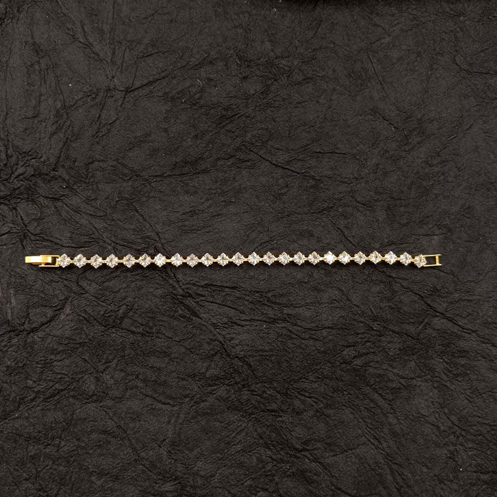 The99Jewel American Diamond Gold Plated Bracelet