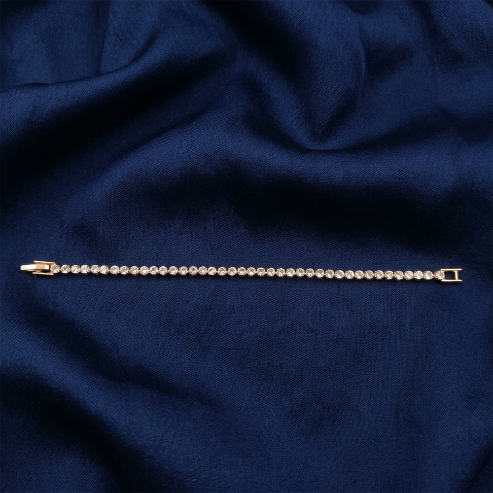 The99Jewel American Diamond Rose Gold Plated Bracelet