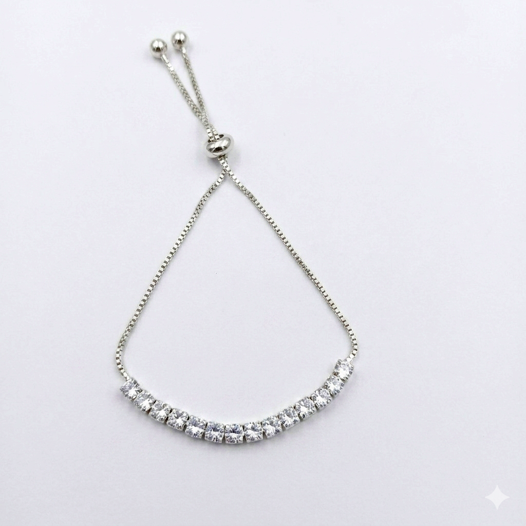 The99Jewel Silver Plated Crystal Stone Bracelet
