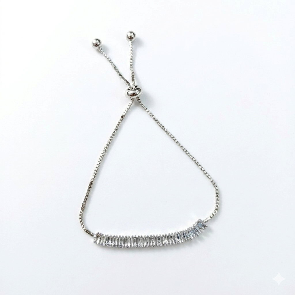 The99Jewel Silver Plated Crystal Stone Bracelet
