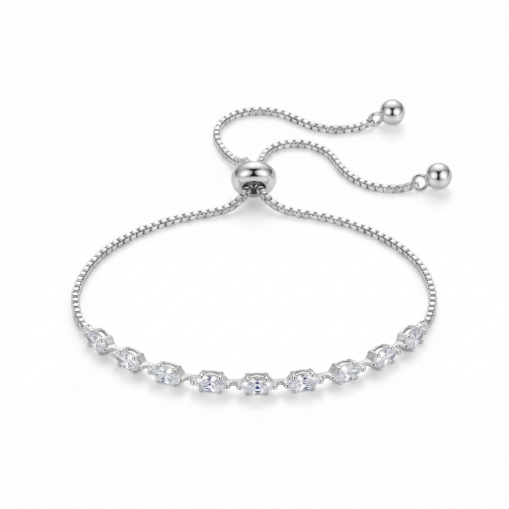 The99Jewel Silver Plated Crystal Stone Bracelet