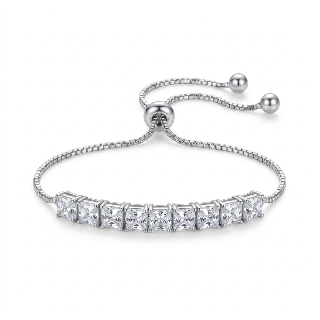 The99Jewel Silver Plated Crystal Stone Bracelet
