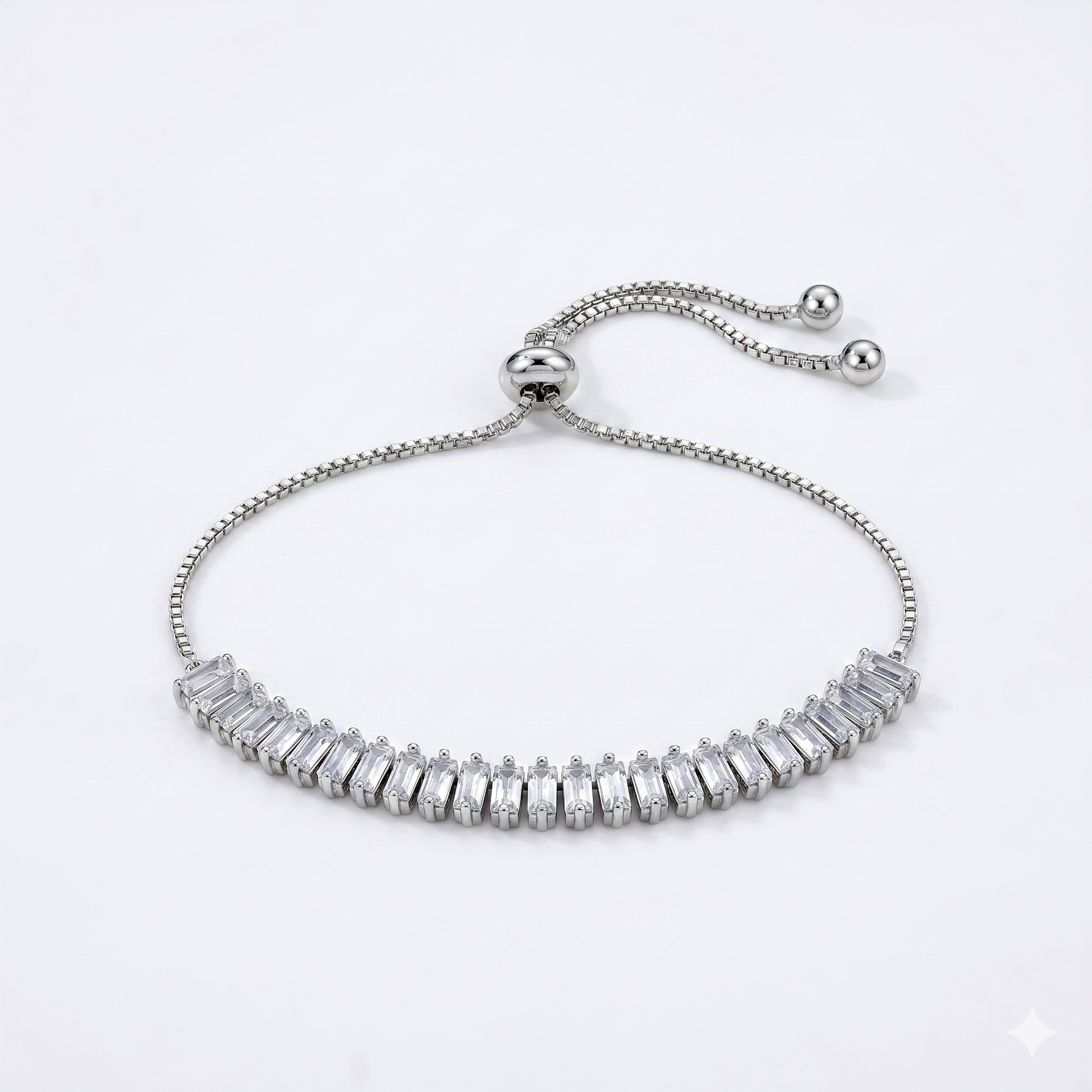 The99Jewel Silver Plated Crystal Stone Bracelet