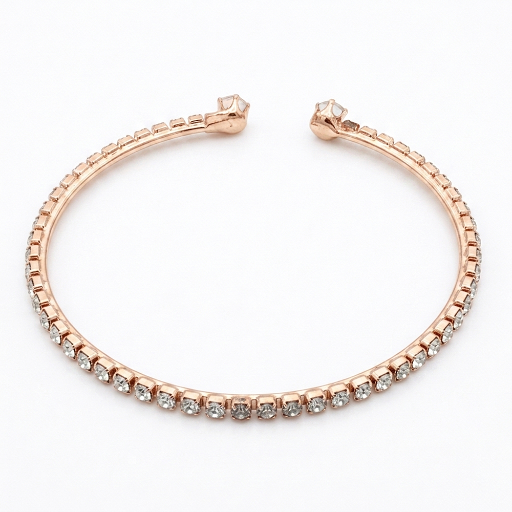 The99Jewel Rose Gold Plated Plated Sparkling Austrian Stone Bracelet For Women