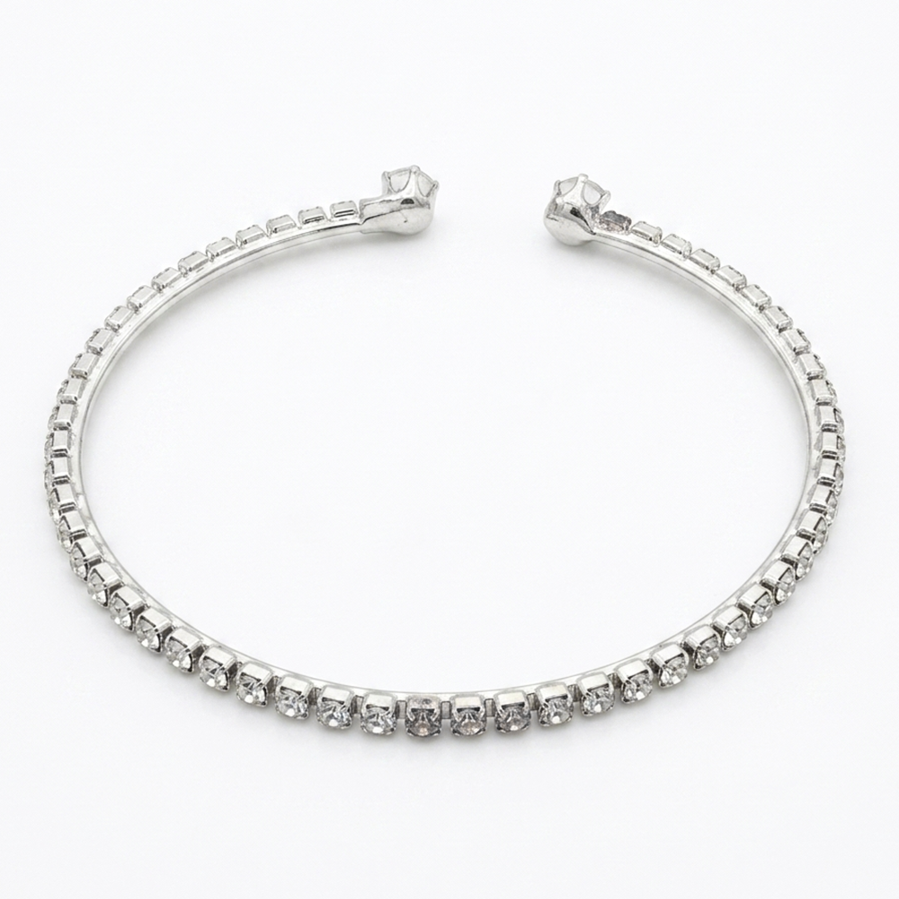 The99Jewel Silver Plated Plated Sparkling Austrian Stone Bracelet For Women