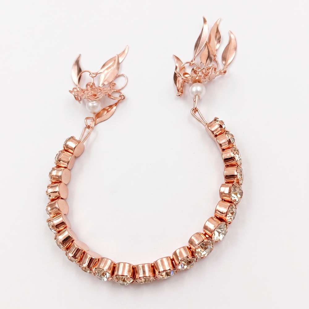 The99Jewel Rose Gold Plated Sparkling Austrian Stone Bracelet For Women