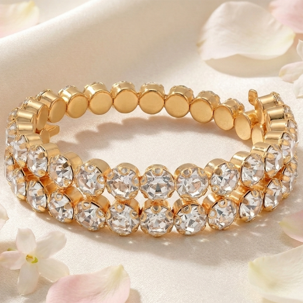 The99Jewel Gold Plated Plated Sparkling Austrian Stone Bracelet For Women