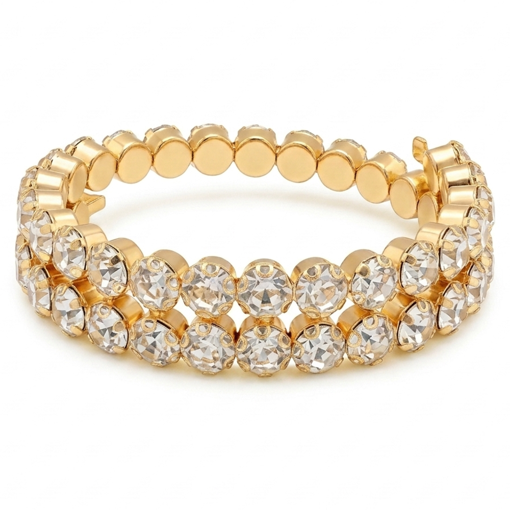 The99Jewel Gold Plated Plated Sparkling Austrian Stone Bracelet For Women