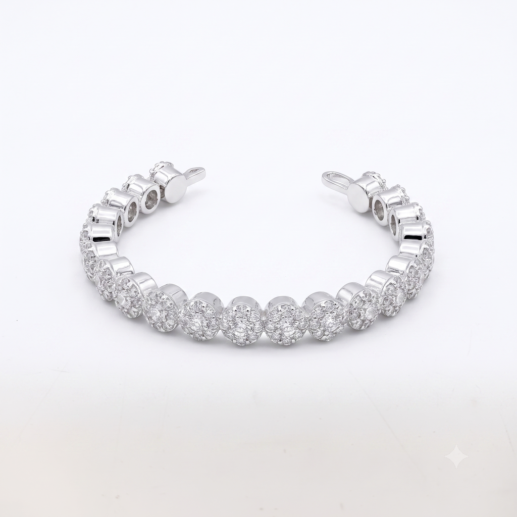 The99Jewel Modern Crystal Stone Statement Bracelet for Women
