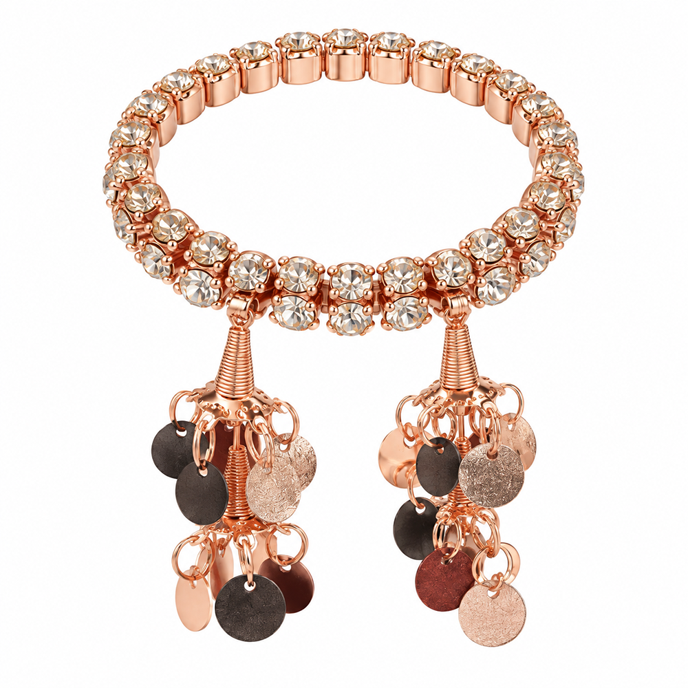 The99Jewel Sparkling Austrian Stone Bracelet with Tassels for Women
