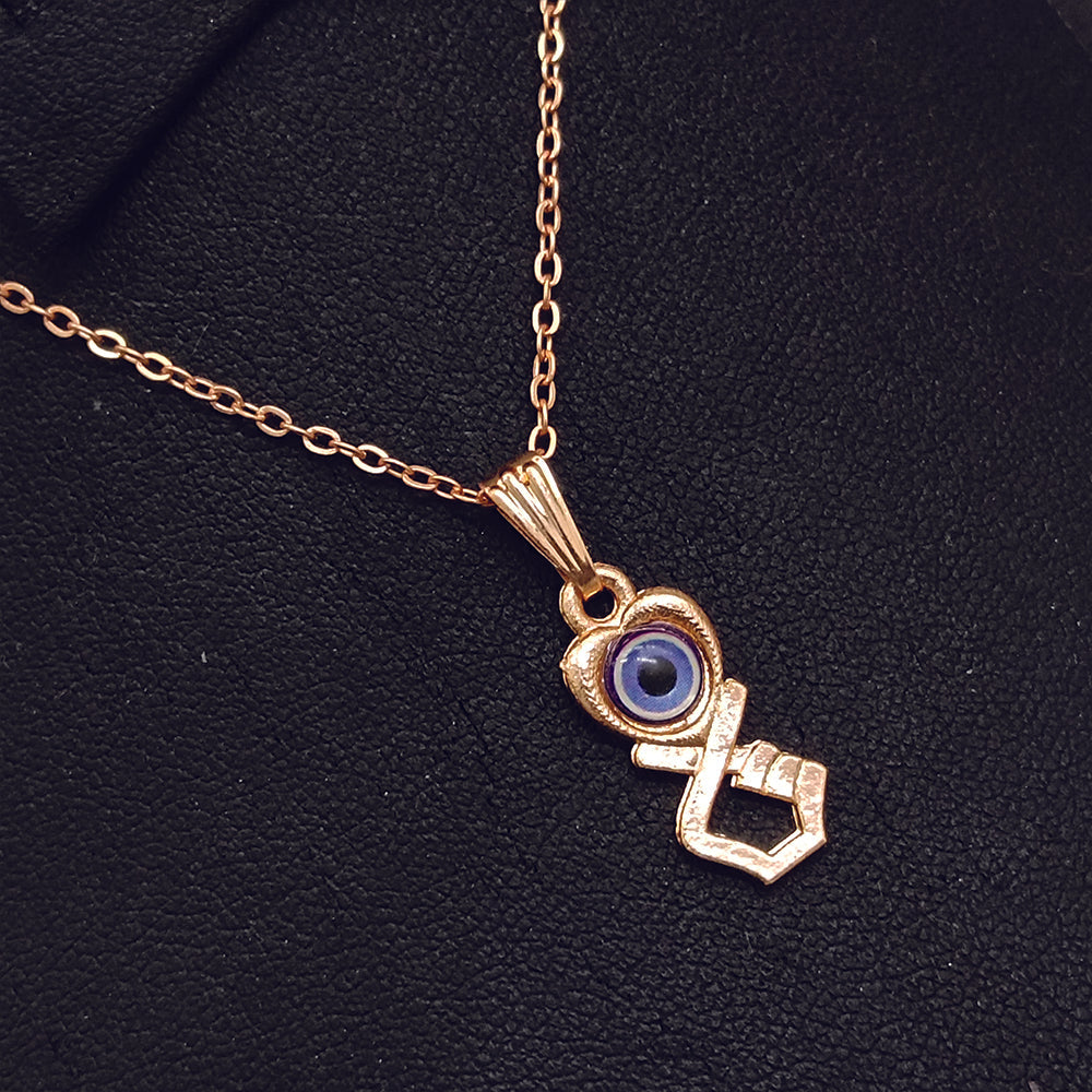 The99Jewel Heart  And Hand Shaped Evil Eye Chain Pendant